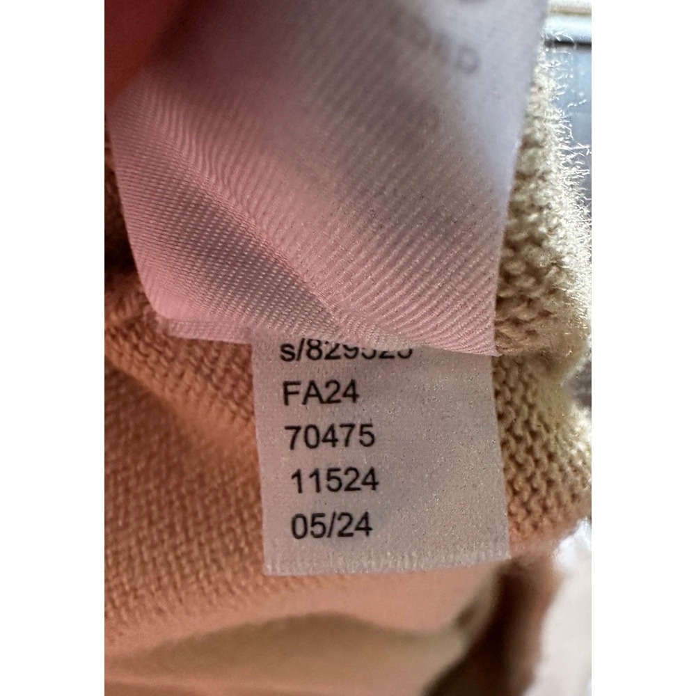 Ann Taylor Mixed Media Sweater Vest‎ Layered Shirt Tan White Small FA24 - Picture 5 of 7